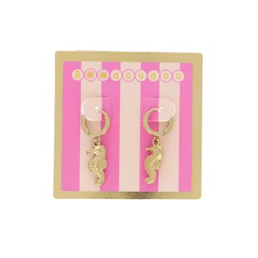 boucles d'oreilles hippocampe