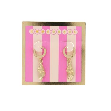 mini créoles bijoux femme coquillage