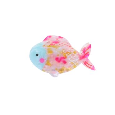 pince à cheveux crabe poisson multicolore