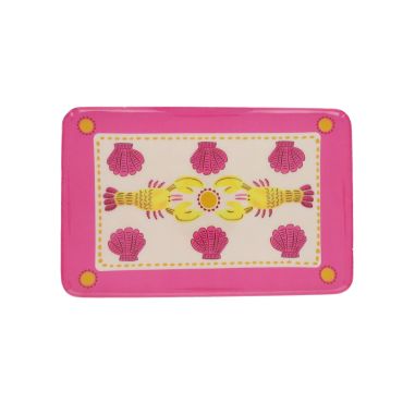 plateau en émail homards et coquillage