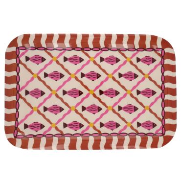 plateau en émail poissons Procida