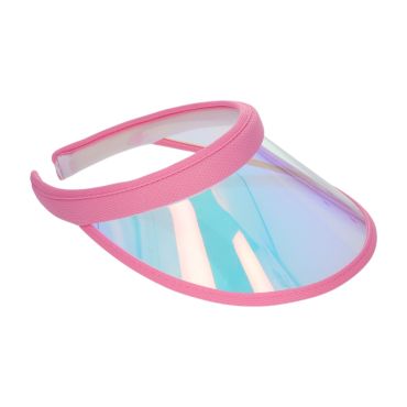 casquette visière transparente rose