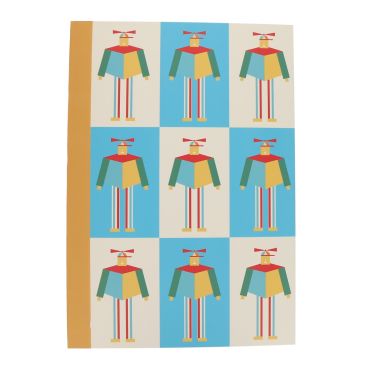 carnet à dessins enfant dans les airs