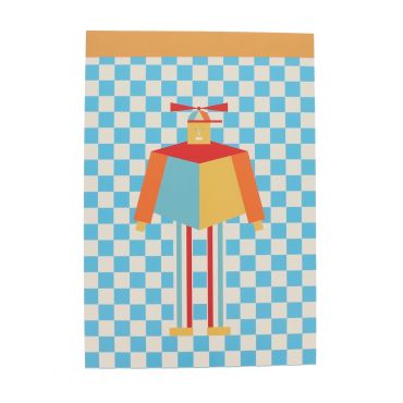 carnet à dessins feuilles détachables robot