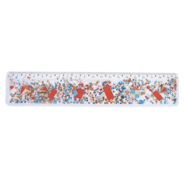 règle à paillettes liquides Dans les airs