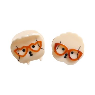 pince cheveux enfant chiens à lunettes