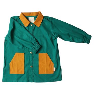 tablier ecole enfant vert