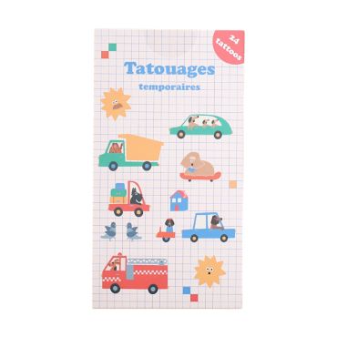 set tatouages temporaires croquette