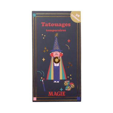 set tatouages temporaires magie