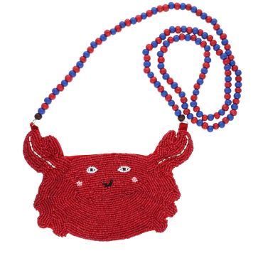 sac en perles crabe rouge 