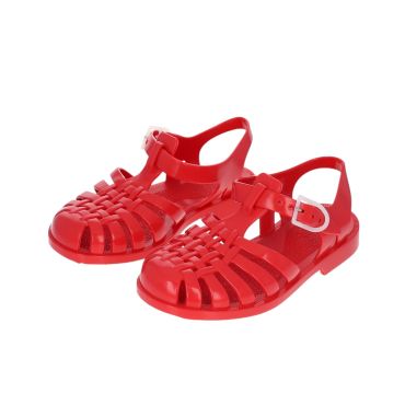 sandales méduse rouge