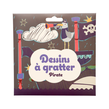 dessins cartes à gratter pirate