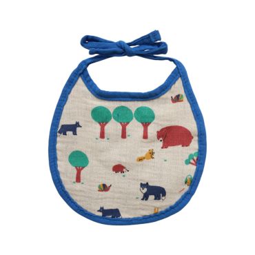 bavoir rond eponge la foret