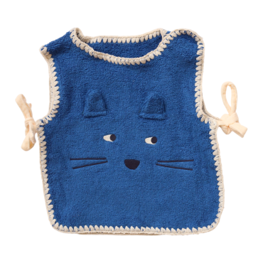 bavoir tablier en éponge loup