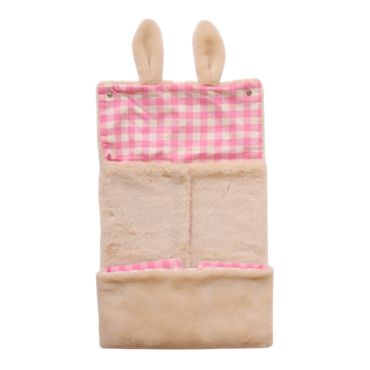 Tapis a langer nomade fausse fourrure crème lapin - Chichi pompon