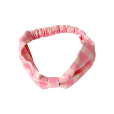 bandeau carreaux roses