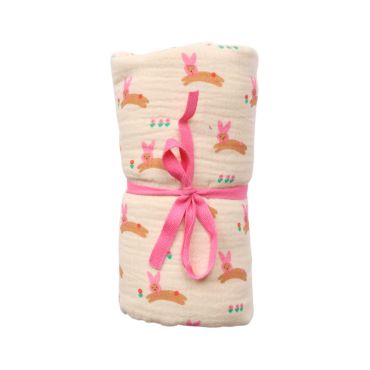 lange lapin rose chichi pompon