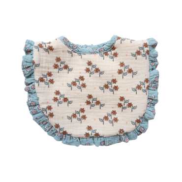 bavoir bébé fleurs