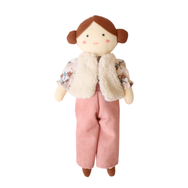 poupée en tissu capucine