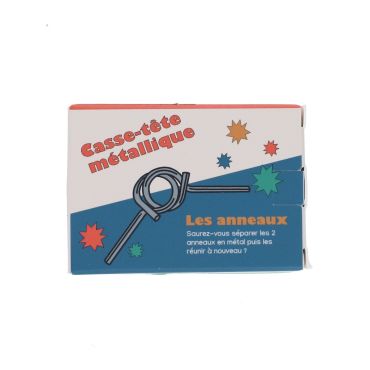Casse tête en métal les anneaux