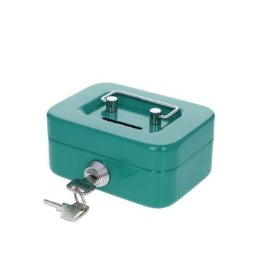 tirelire boite en métal verte