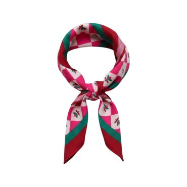 foulard enfant fleurs roses