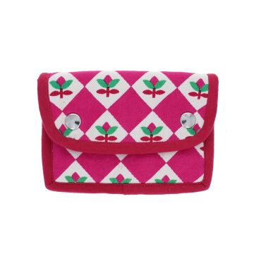 portefeuille fleurs roses aland