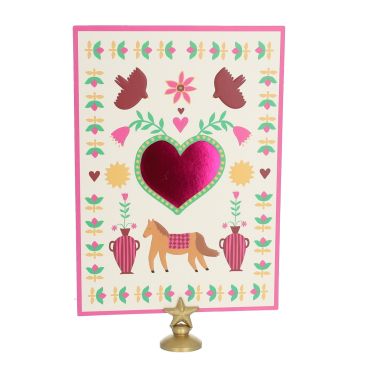 carte de voeux coeurs aland