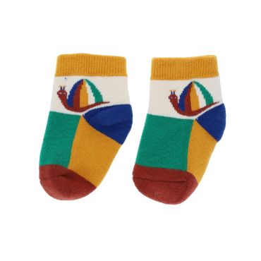 chaussettes bébé escargot multicolores
