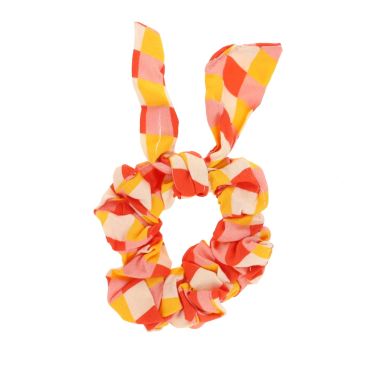 chouchou noeud cheveux jaune rose orange olympe