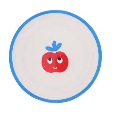assiette pomme rouge enfant