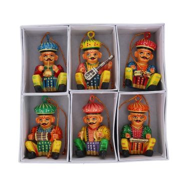 déco à suspendre musiciens peints à la main