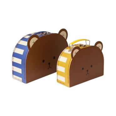 set de 2 valisettes ours