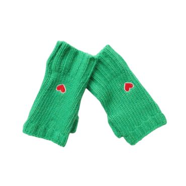 mitaines enfant tricot vert