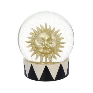 boule à neige soleil lune dorée