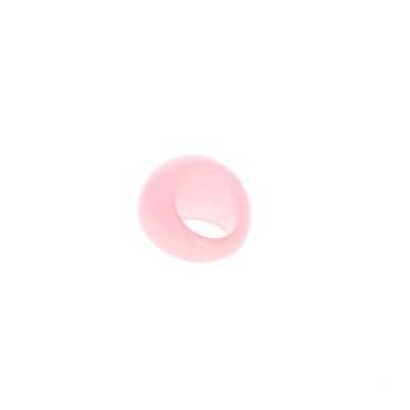 bague en résine rose