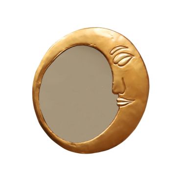 miroir en laiton lune