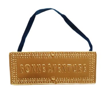 plaque en laiton bonne aventure