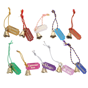 clochettes en laiton porte-bonheur