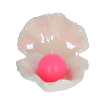 grande bougie coquillage nacré