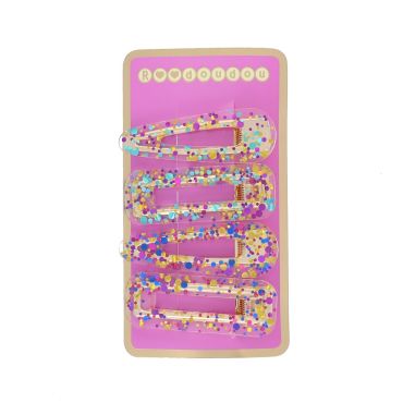 4 barrettes à paillettes