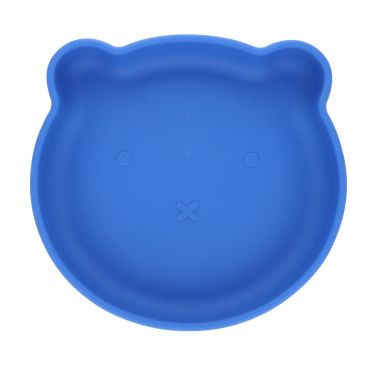 assiette silicone ours bleue