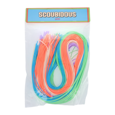 Fils de scoubidous multicolores loisirs créatifs jeu rétro