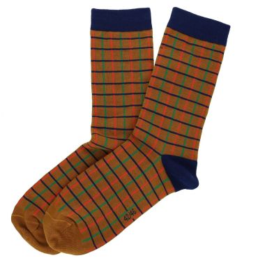 chaussettes à carreaux homme
