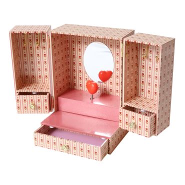 Boîte à bijoux musicale double porte