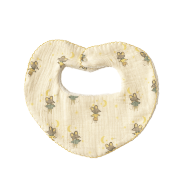 Bavoir bandana écru - Petites Souris