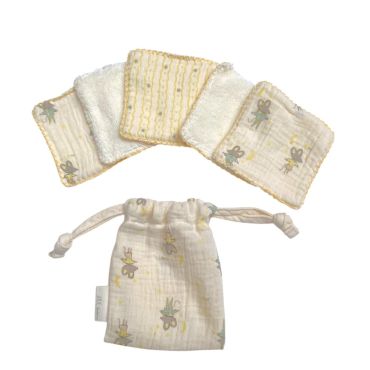 Lingettes bébé lavables et réutilisables Petites Souris