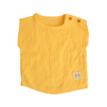 Tee-shirt bébé jaune 0-6 mois - Petites Souris