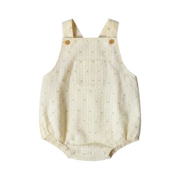 barboteuse bébé écru et jaune