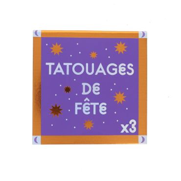 tatouages de fête iridescents